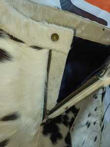 Shorts décontractés pour homme en cuir avec poils de vache sur la taille moyenne, respirants, à cordon de serrage, tissés, séchage rapide, avec poches latérales - Product Image 5