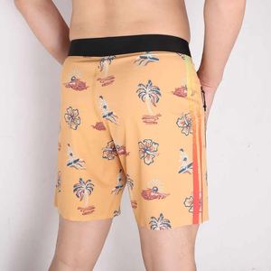 กางเกงว่ายน้ำขาสั้นแบบผูกเชือกสำหรับผู้ชายกางเกงว่ายน้ำขาสั้นแบบแห้งเร็วผ้าโพลีเอสเตอร์แบบ100% - Product Image 4