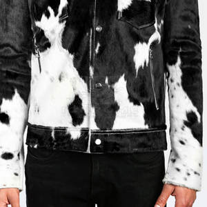 แจ็กเก็ตหนังวัวสำหรับผู้ชายเสื้อแจ็กเก็ตหนังวัวสำหรับฤดูหนาวดีไซน์ตามสั่ง - Product Image 6