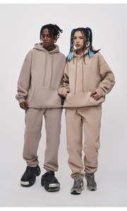 Pantalones de chándal MTR3401 fabricante personalizado color sólido forro polar pantalones de chándal Jogger para mujeres para hombres - Product Image 4