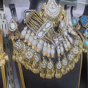 Conjunto de pendientes de collar afgano de estilo tradicional, superventas, Nueva joyería antigua, collares hechos a mano, pendientes, conjuntos de joyería - Product Image 1