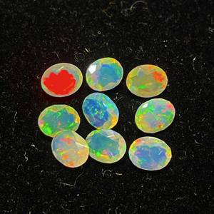 โอปอลเอธิโอเปียธรรมชาติขนาดผสมรูปไข่ตัดพลอยหลวมล็อต3x4-4x6, 5X7, 6X8, 8X10,มม. โอปอลหลายไฟ Welo โอปอลสำหรับเครื่องประดับ - Product Image 2