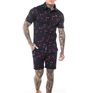 Top High Impact Men Short Set Diseño OEM Conjunto de pantalones cortos de verano lavables hechos a medida para hombres OEM 2025 - Product Image 2