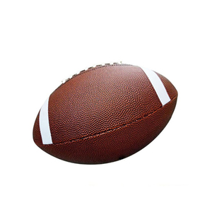 Ballon de football américain en cuir PU personnalisé pour l'entraînement et la pratique, taille officielle, adhérence durable, écologique, service OEM, sport - Product Image 6