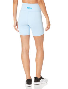 Shorts deportivos de cintura alta con control de abdomen y spandex para mujer, shorts de yoga atléticos, shorts de ciclista para mujer con sublimación y bolsillos. - Product Image 5
