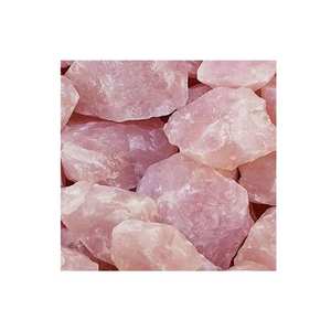 Belles pierres gemmes brutes en cristal de quartz de quartz rose naturel unique pour la décoration à la maison - Product Image 2