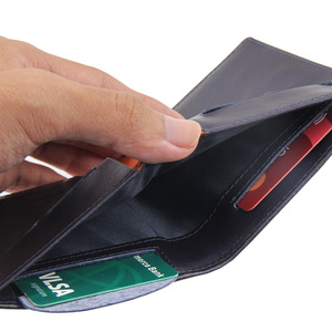 Portefeuille fin en cuir véritable pour homme GENTS GARB avec fermeture personnalisée, poche avant, rangement durable pour argent/cartes - Product Image 6