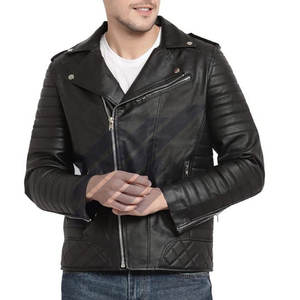 Veste en cuir de haute qualité pour hommes Logo personnalisé Veste en cuir pour hommes Dernier style Veste en cuir pour hommes - Product Image 1