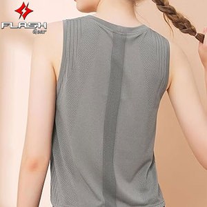 Tops sin Costuras para Mujer, Tops Deportivos, Top Corto de Malla, Tops Holgados para Ejercicio, Ropa Deportiva Acanalada para Correr y Fitness - Product Image 2