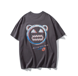 Venta al por mayor de camisetas de hombre en blanco 100% algodón de impresión personalizada liso bordado Logo etiqueta impresa camisetas personalizadas - Product Image 3