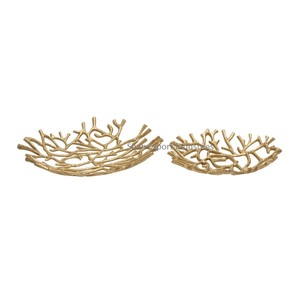 Aluminum Tabletop Decorative Fruit <b>Storage</b> Bowl Twing Style Bowl With Silver Finishing Fruit Serving Bowls - Product Image 4
