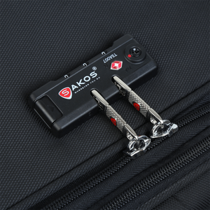 SAKOS OEM/ODM High Quality Fast Delivery Travel Trolley <b>Suitcase</b> Durable Polyester Shockproof Zipper Opening Fixed Casters <b>4</b> - Product Image 3