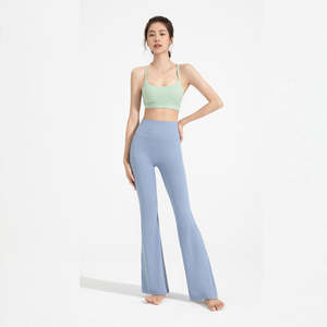 Vente en gros Pantalon large de yoga personnalisé pour femmes Premium Ultra-Stretchy High Elastic Comfy for Workout Fitness - Product Image 2