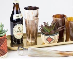 Buffalo Horn Bottle Help Opener With Brass Rim Best Manufacturer 100%Top Quality Beer Bottle Opener Customized Size And Sale - Product Image 5