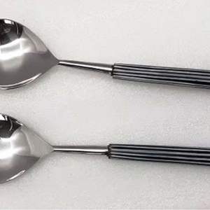 ชุดช้อนเสิร์ฟและสลัดด้ามจับยาวทำจากโรงงานเครื่องครัวเคลือบ304เกรด202ทำจากสเตนเลสสตีล - Product Image 4