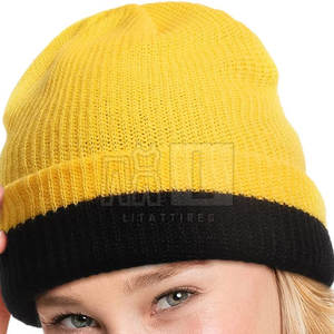 Bonnets en tricot jacquard 100% laine de qualité supérieure, best-sellers - Personnalisables, unisexes, ajustables - Product Image 5