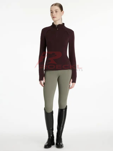 Premium horse riding women <b>jumper</b> wholesale soft durable quick dry fabric ergonomic shaping <b>stylish</b> equestrian sports - Product Image 3