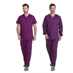 Nueva ropa de trabajo de etiqueta privada conjunto de uniforme de enfermera tejido de poliéster Spandex estiramiento Hospital Jogger uniformes médicos 2025 - Product Image 2