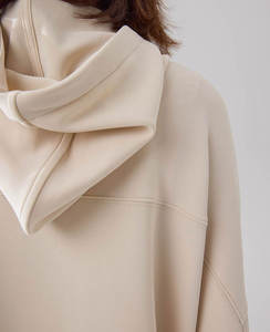 เสื้อมีฮู้ดแบบสวมหัวรุ่นเฮฟวี่เวตสำหรับผู้หญิงสำหรับทุกเพศเสื้อมีฮู้ดผ้าคอตตอนโอเวอร์ไซส์ผ้าคอตตอนสีพื้นแบบออกแบบโลโก้ได้ตามต้องการ - Product Image 5