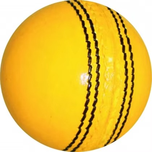 Pelota de críquet al mejor precio, pelota de práctica de color amarillo, pelotas duras de críquet de nivel A de Standard International - Product Image 6