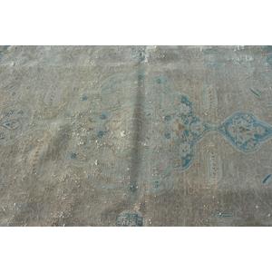 พรมวินเทจตุรกีขนาดใหญ่พิเศษ 9.3x12.5 ฟุต (284x380 ซม.) พรมลายทางสีน้ำตาล - Product Image 5