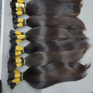 Pelo a granel al por mayor paquetes rectos naturales a granel cabello humano de alta calidad pelo de bebé a todo color - Product Image 6