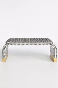 BONE INLAY REALTY MUEBLES Diseño moderno Gabinete con incrustaciones de hueso real con 7 cajones para sala de estar gabinete con incrustaciones de hueso de GM IMPEX - Product Image 2