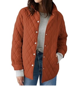 Custom Made Lightweight <b>Quilted</b> Spring Puffer Jackets Oversized Solid Color Waterproof Eco-Friendly <b>Quilted</b> Jacket Breathable - Product Image 2