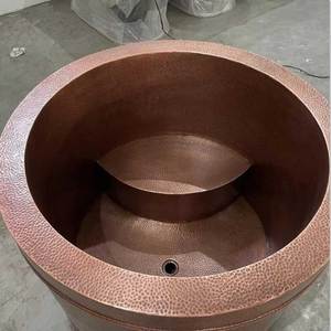 Bañera de cobre de alta demanda para fabricante de baño de India Bañera de cobre doble fabricada en India con bañera de cobre de alta calidad - Product Image 1