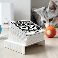 Nouvelle technologie moderne, distributeur de nourriture pour chat à microchip |   Gamelle intelligente infrarouge à ouverture automatique, étanche, avec couvercle hermétique, pliable, portable et rechargeable