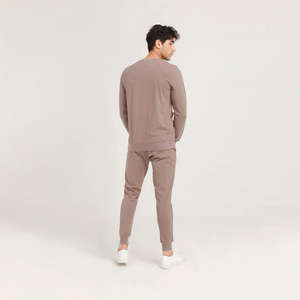 ชุดวอร์มกีฬาผู้ชายแบบมีฮู้ด สายรูด กางเกงจ็อกเกอร์ 2 ชิ้น ชุดวอร์ม ชุดแทรคสูท - Product Image 4