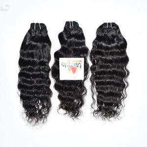 Remy Natural Indian Deep Wave 100% Extensiones de cabello humano Color Ninguno Procesado Doble trama Fabricado por máquina - Product Image 1