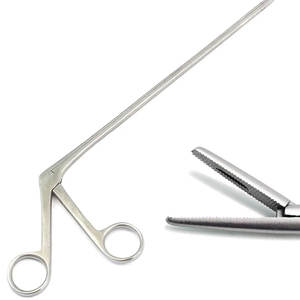 คีมหนีบหูจระเข้คุณภาพสูงคีมฟองน้ำต่อมทอนซิลจับลิ้นเครื่องมือเครื่องมือเครื่องมืออุปกรณ์ต่อมทอนซิล CE ISO - Product Image 6