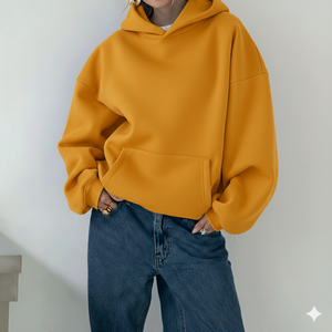 Sudaderas con Capucha para Mujer, Nuevas y a la Moda, Calidad Premium, 320GSM, 100% Algodón Felpa, Talla Grande, Cómodas y Transpirables para Invierno - Product Image 1