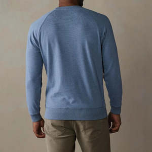 ODM hommes vêtements de sport d'hiver 100% coton tricoté polaire respirant pull sweat anti-rétrécissement personnalisable avant Logo - Product Image 2