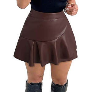 Faldas de Cuero Genuino de Último Diseño para Mujer, Ajuste Cómodo, Material Duradero, Elegantes para Ocasiones Formales e Informales - Product Image 1