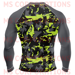 เสื้อ rash GUARD MMA แบบบีบรัด BJJ ออกแบบมาเพื่อประสิทธิภาพสูงสุด - Product Image 4