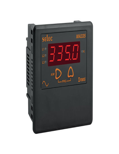 Selec Digital Power Meter with 7 Segment LED Display 4-Digit Panel Mount 96x96mm MA335-230V AC Ammeter