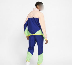 ชุดเสื้อกันลมและกางเกงสำหรับผู้ชายชุดวอร์มหลากสีสำหรับออกกำลังกาย - Product Image 5