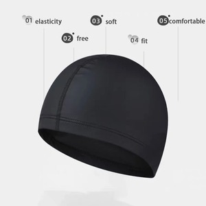 Gorro de Natación Ultrafino Erni Sports para Color Puro, Protección para los Oídos, Gorro de Piscina para Cabello Largo, Talla Única para Hombres y Mujeres, Elástico - Product Image 3