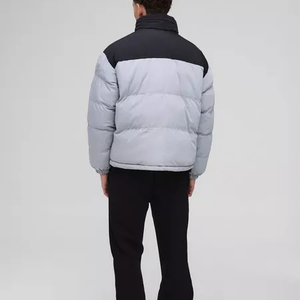 <b>Slim</b> <b>fit</b> puffer <b>jackets</b> for <b>men</b> with high collar quilted design and lightweight insulated core for cold days - Product Image 3