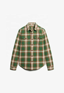 Camisa de franela de algodón 100% personalizada para hombre, ropa informal hip hop transpirable ecológica de primavera 6XL, dobladillo desigual desgastado, corte de retazos - Product Image 4