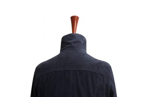 Manteau long unisexe en cuir véritable, daim, couleurs personnalisées, écologique, décoration vintage, mode d'hiver, mélanges de laine, vêtements d'extérieur - Product Image 2