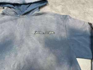 Vente en gros de sweats à capuche pour hommes surdimensionnés, en tissu éponge 100% coton, de haute qualité, personnalisables, streetwear d'hiver, effet délavé - Product Image 3