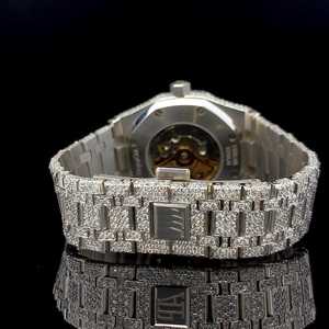 Montre Automatique de Luxe en Diamant Moissanite Style Hip Hop Glacé avec Mouvement à Quartz Charm Édition Limitée - Product Image 3