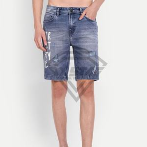 กางเกงยีนส์ขาสั้นของผู้ชายกางเกงขาสั้นสไตล์ใหม่ล่าสุดแบบชาวปากีสถาน - Product Image 1