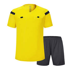 Uniforme de árbitro de fútbol para hombre, camiseta de manga corta, pantalones cortos, trajes de entrenamiento, camiseta de fútbol, uniforme de fútbol de Club - Product Image 6