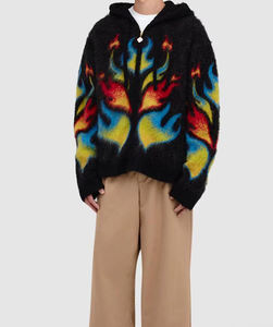 Sudadera con Capucha de Mohair a Precio de Mayoreo, Logotipo Bordado con Estampado Personalizado, Fabricación de Suéteres de Mohair, Suéteres de Hombre de Manga Larga de Mohair - Product Image 6