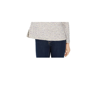 Maglione Vintage a Righe da Donna Style & Co, Stile Coreano Slim Fit, Traspirante, Sottile, con Chiusura a Zip, Taglia X-Large per l'Autunno - Product Image 3