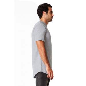 T-Shirt Homme Personnalisé 230GSM Manches Courtes Col Ras Du Cou T-Shirt Coton T-Shirt Homme avec Bords Ouverts - Product Image 3